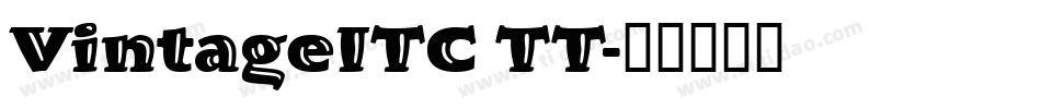 VintageITC TT字体转换